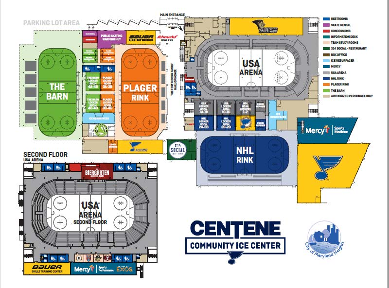 Centene Community Ice Center Capacity