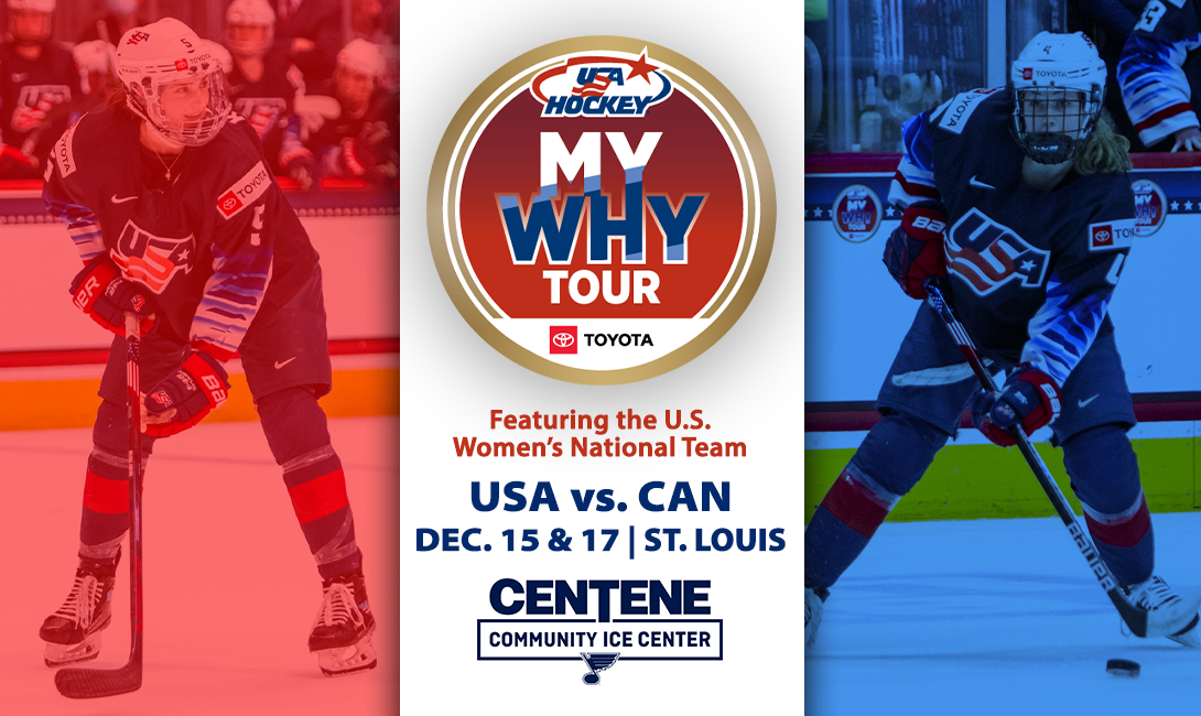 USA Hockey "My Why Tour" USA vs Canada Centene Community Ice Center