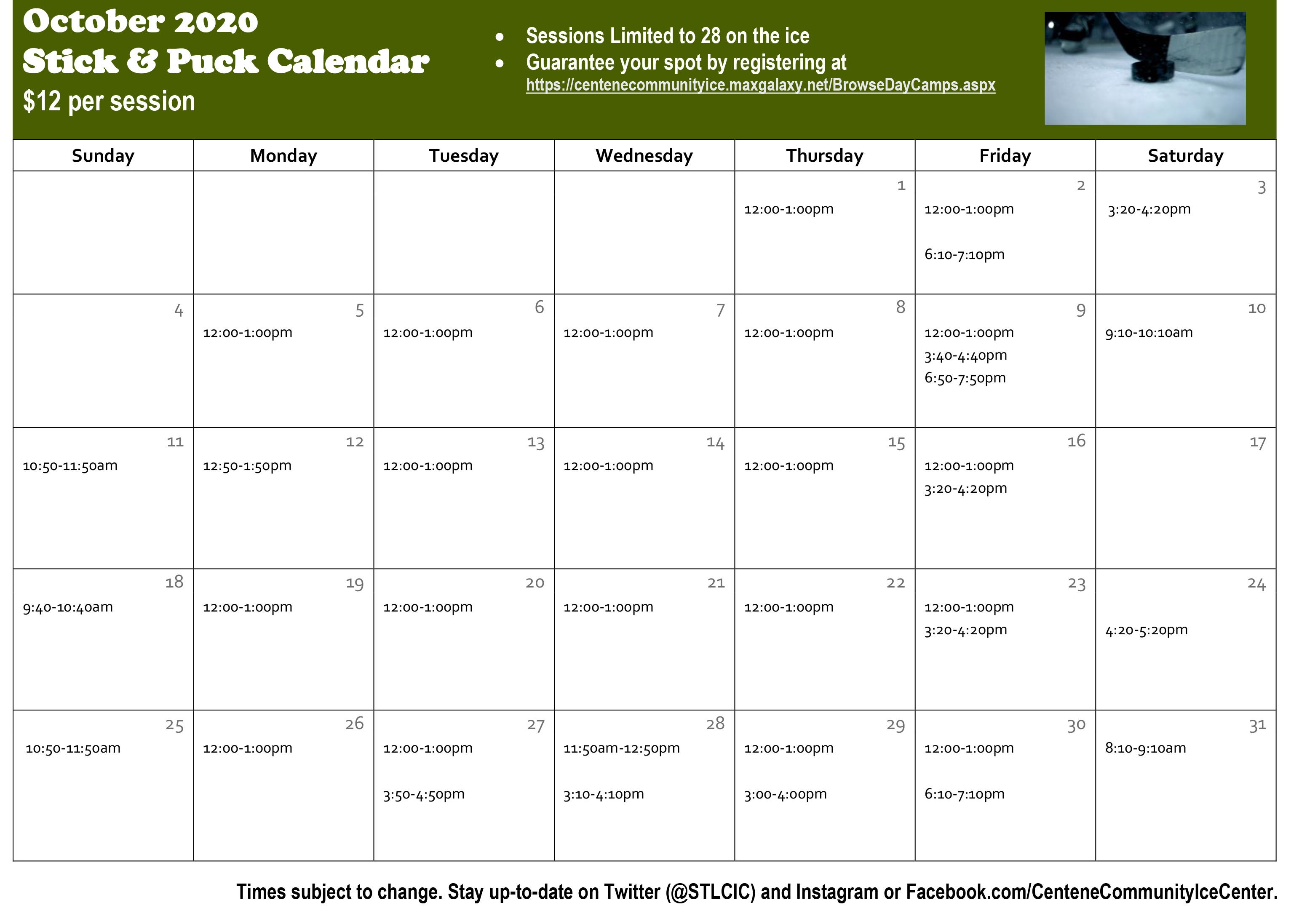 Stick & Puck Hockey Centene Community Ice Center Centene Community