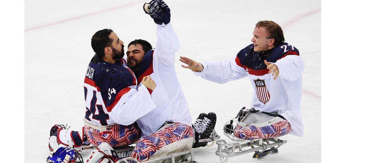 USA vs Canada Men's Sled Hockey Exhibition Game 1