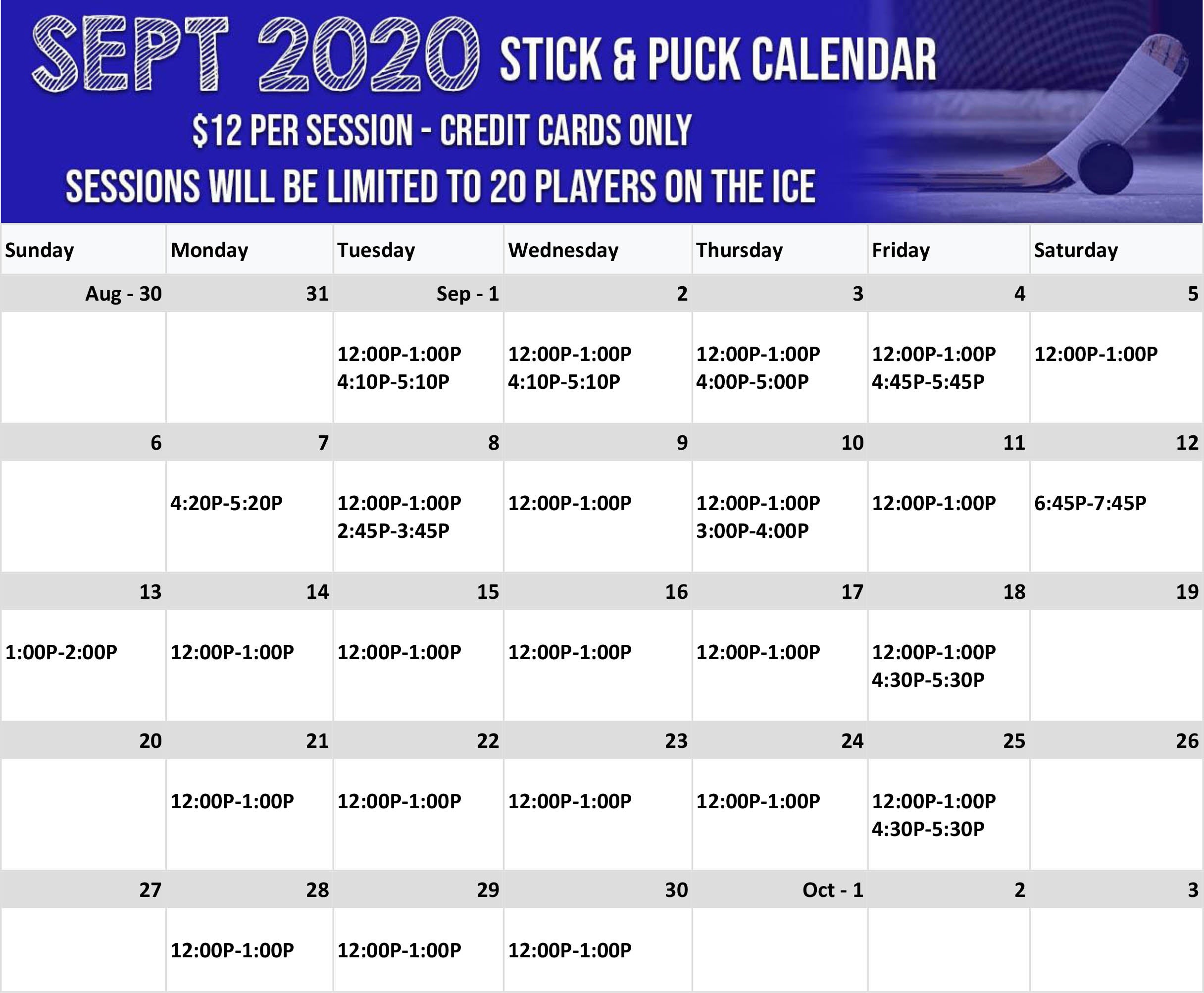 Stick & Puck Hockey Centene Community Ice Center Centene Community Ice Center